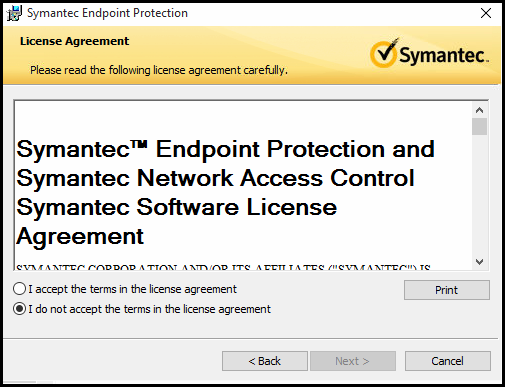 Install Symantec License Slf
